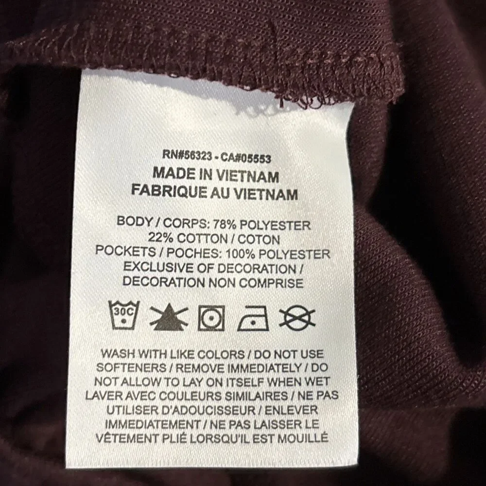 Nike Dri-FIT Primary Fleece UV Performance Joggers Men's Large Burgundy Crush